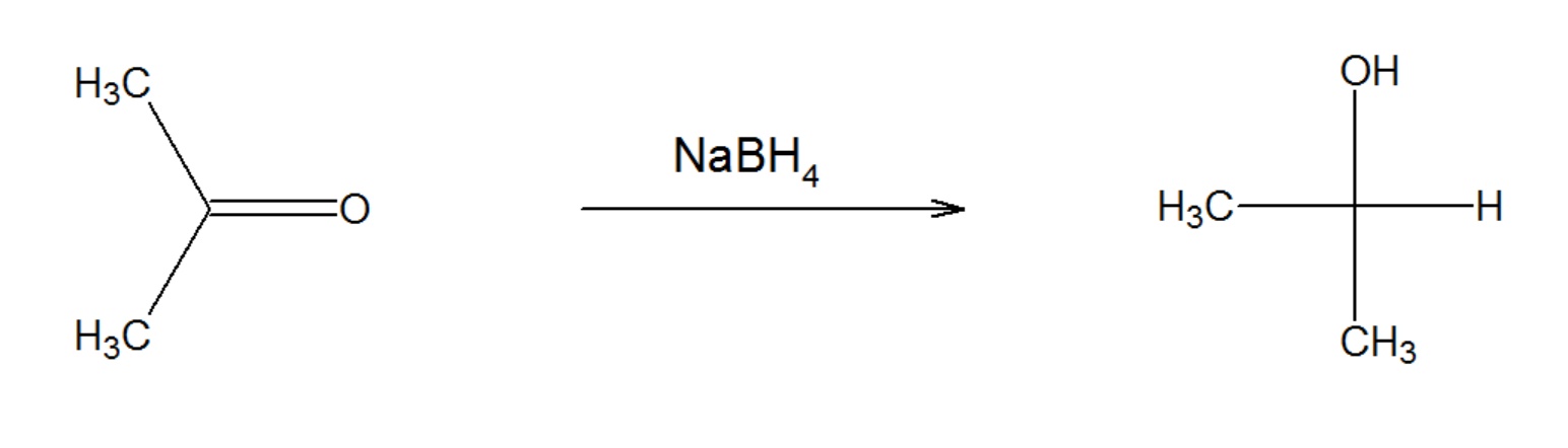 reaction of acetone to propan-2-ol