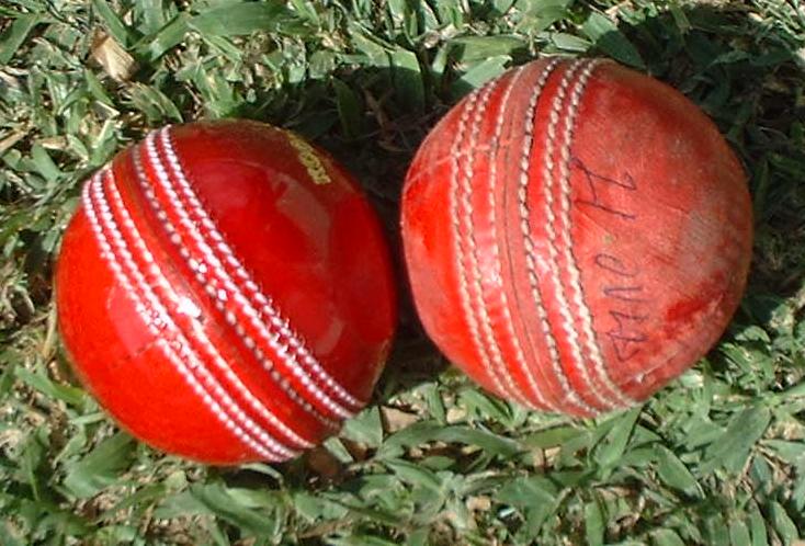 Red Cricket Balls - new and after 21 overs