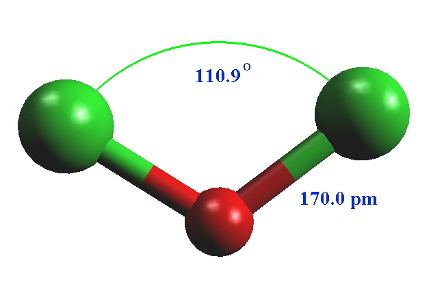 structure of Cl2O.