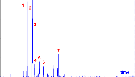 GC/MS of nutmeg