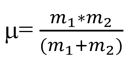 equation for reduced mass