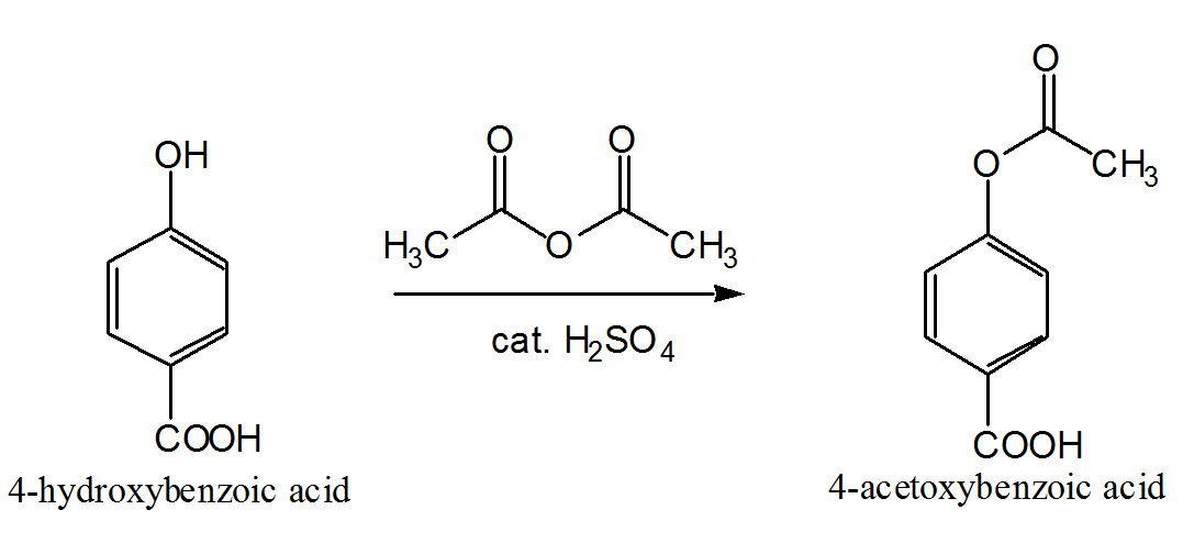 reaction of subst-phenol with acetic anhydride